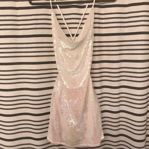 White sequin forever 21 dress
